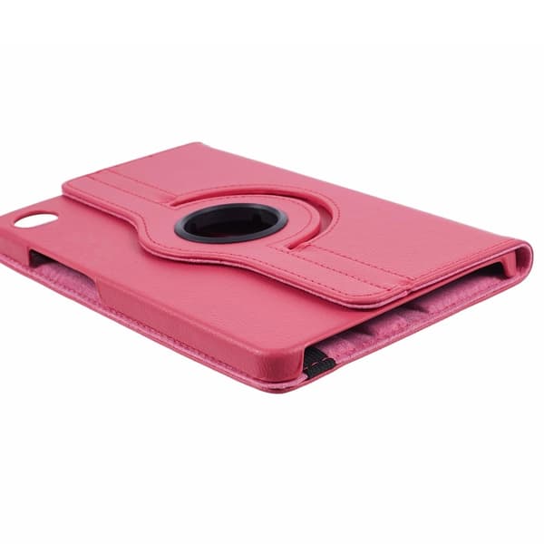 SKALO Samsung Tab A9 360 Litchi Suojakotelo - Cerise