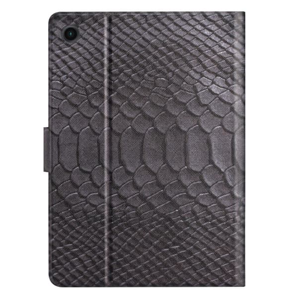 SKALO Samsung Tab A9 Croco PU-læder Flip Cover - Sort