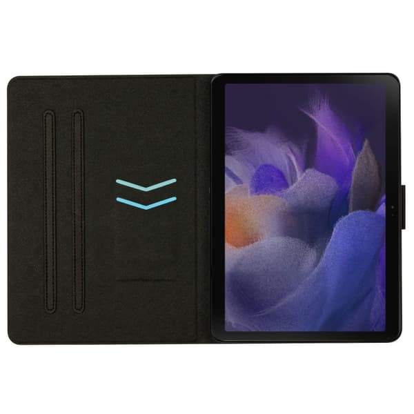 SKALO Samsung Tab A9 Croco PU-læder Flip Cover - Sort