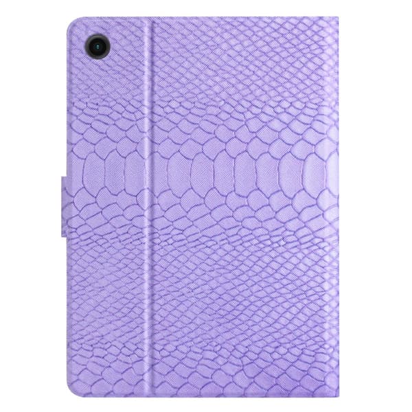 SKALO Samsung Tab A9 Croco PU-nahkainen Lompakkokotelo - Violetti