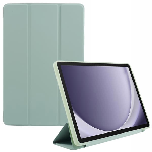 SKALO Samsung Tab A9 Trifold Suojakotelo - Vaaleanvihreä