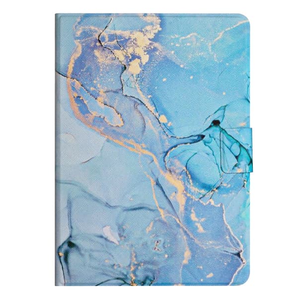 SKALO Samsung Tab A9 Marmor Flip Cover - Blå