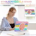Miniatyrbild 8 av 9: SKALO Samsung Tab A9 Extra Stöttåligt Armor 360 Handtag/Stativ Skal - Rainbow