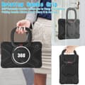 Pikkukuva 4 / 9: SKALO Samsung Tab A9 Extra Shockproof Armor 360 Kahva/Tripod Suojakuori - Musta