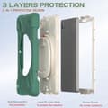 Pikkukuva 3 / 9: SKALO Samsung Tab A9 Extra Shockproof Armor 360 Kahva/Tripod Suojakuori - Vihreä