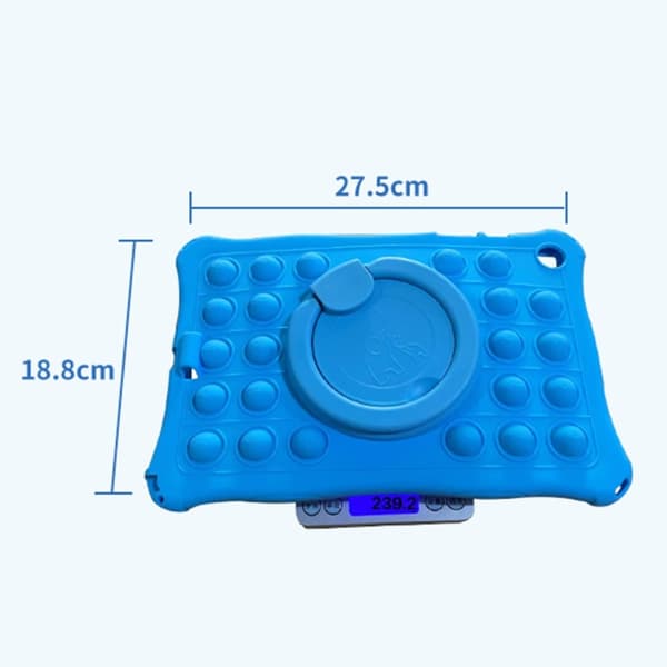 SKALO Samsung Tab A9 Shock Resistant Armor Popit Silicone Kuori - Turkoosi