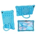 Pikkukuva 2 / 3: SKALO Samsung Tab A9 Shock Resistant Armor Popit Silicone Kuori - Turkoosi