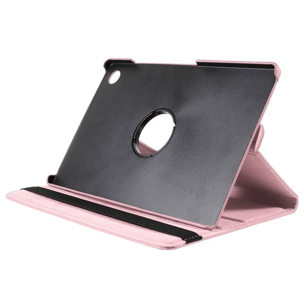 SKALO Samsung Tab A9+ 360 Litchi Suojakotelo - Pinkki