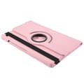 Pikkukuva 5 / 9: SKALO Samsung Tab A9+ 360 Litchi Suojakotelo - Pinkki