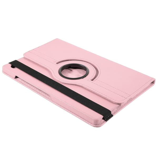 SKALO Samsung Tab A9+ 360 Litchi Suojakotelo - Pinkki