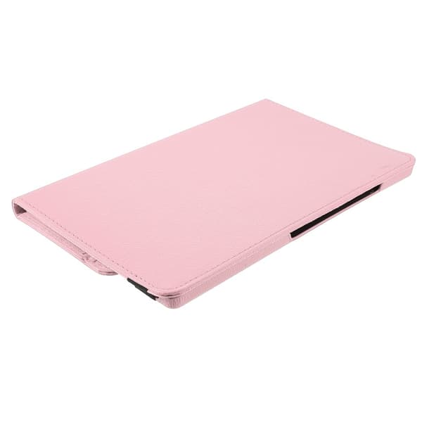 SKALO Samsung Tab A9+ 360 Litchi Suojakotelo - Pinkki