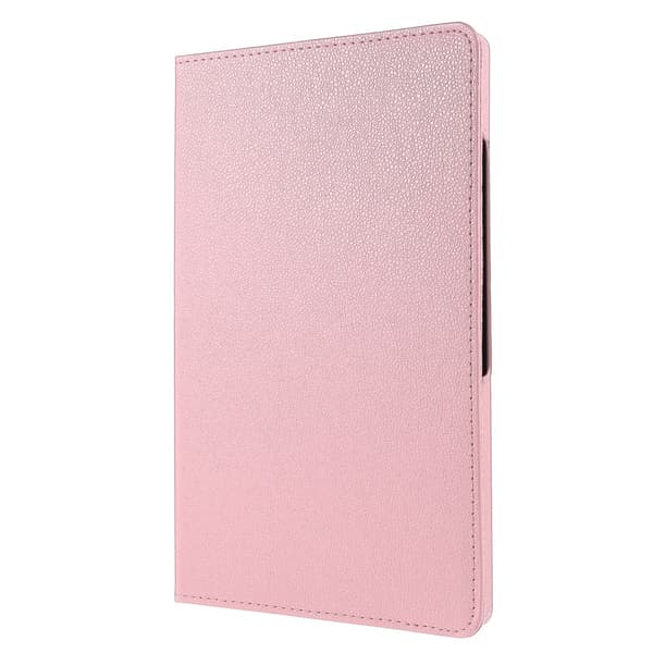 SKALO Samsung Tab A9+ 360 Litchi Suojakotelo - Pinkki