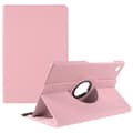 Pikkukuva 1 / 9: SKALO Samsung Tab A9+ 360 Litchi Suojakotelo - Pinkki