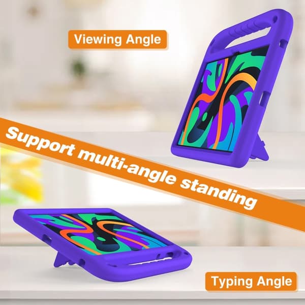 SKALO Lenovo Tab M11 Lapsikuori kahvalla ja jalustalla - Violetti