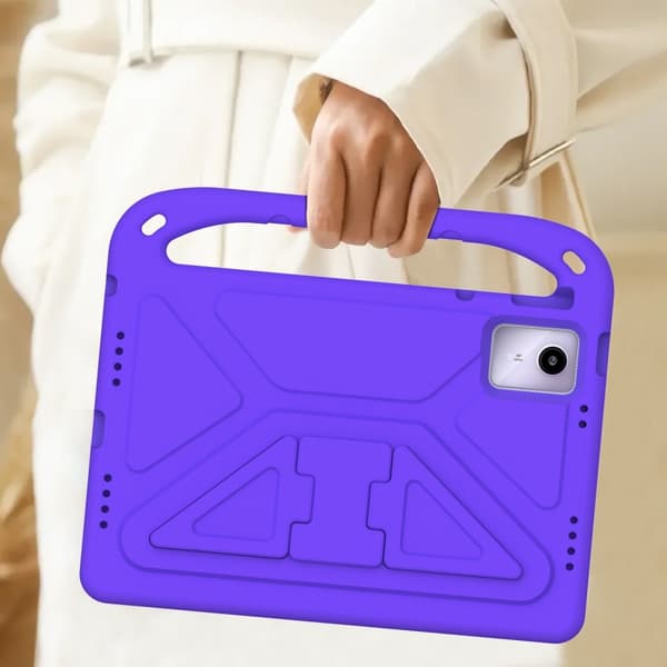 SKALO Lenovo Tab M11 Lapsikuori kahvalla ja jalustalla - Violetti