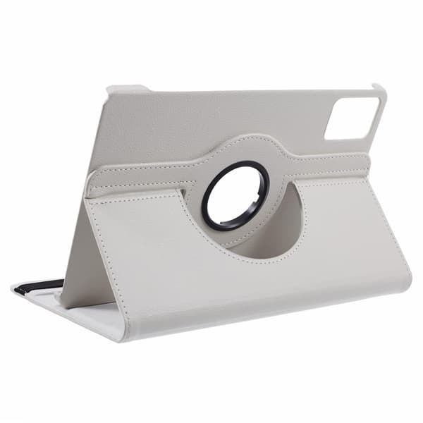 SKALO Lenovo Tab M11 360 Litchi Suojakotelo - Valkoinen