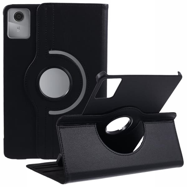SKALO Lenovo Tab M11 360 Litchi Flip Cover - Sort