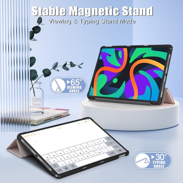 SKALO Lenovo Tab M11 Trifold Suojakotelo - Ruusukulta