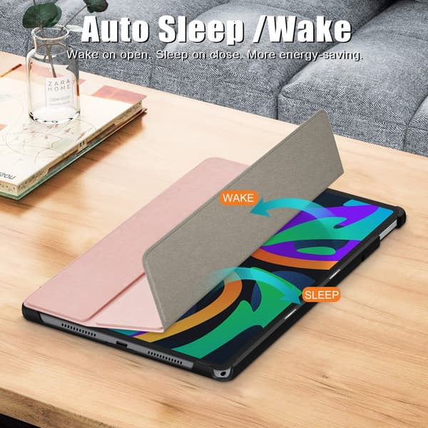 SKALO Lenovo Tab M11 Trifold Suojakotelo - Ruusukulta