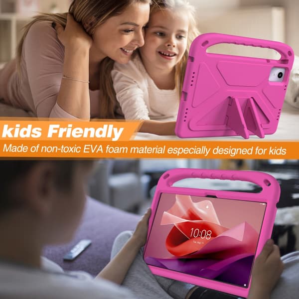 SKALO Lenovo Tab M11 Lapsikuori kahvalla ja jalustalla - Pinkki