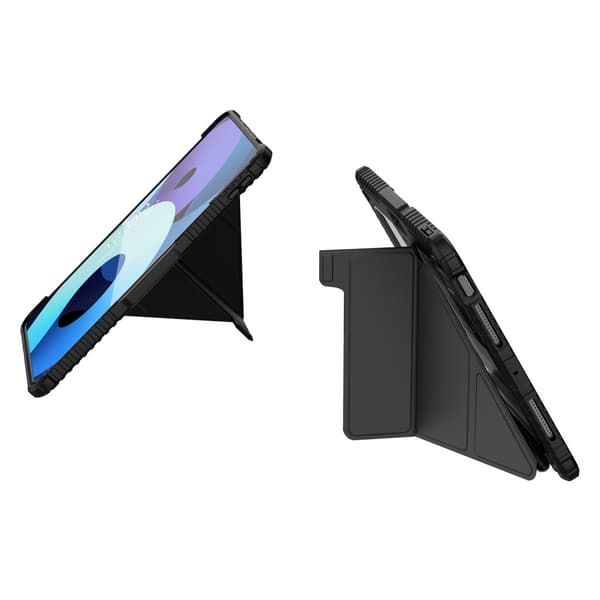 NILLKIN iPad Pro 11 (2024) Trifold-etui med gennemsigtig bagside - Sort