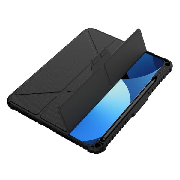 NILLKIN iPad Pro 11 (2024) Trifold-etui med gennemsigtig bagside - Sort