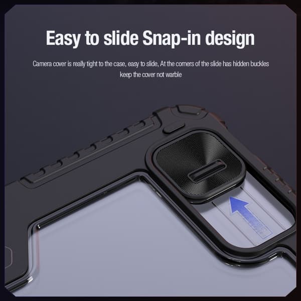 NILLKIN iPad Pro 11 (2024) Trifold-etui med gennemsigtig bagside - Sort