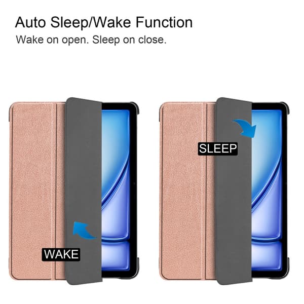 SKALO iPad Air 11 (2024) Trifold Fodral - Roséguld