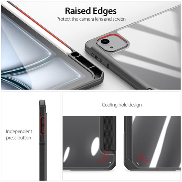 DUX DUCIS iPad Air 13 (2024) TOBY Series Trifold Fodral - Svart