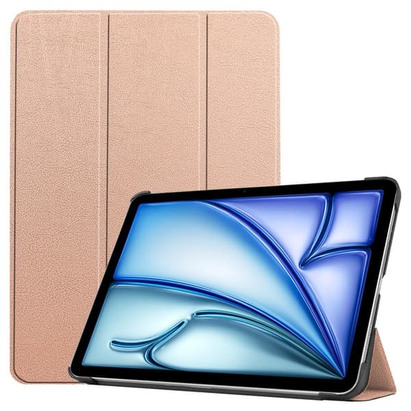 SKALO iPad Air 13 (2024) Trifold Flip Cover - Rosa guld