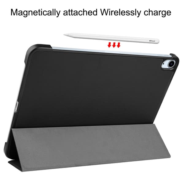 SKALO iPad Air 13 (2024) Trifold Suojakotelo - Musta