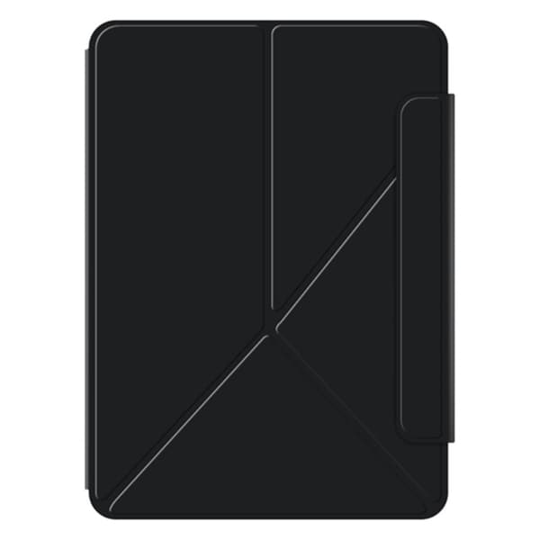 SKALO iPad Air 13 (2024) Magnetic Fold Fodral med Magnetisk Baksida - Svart