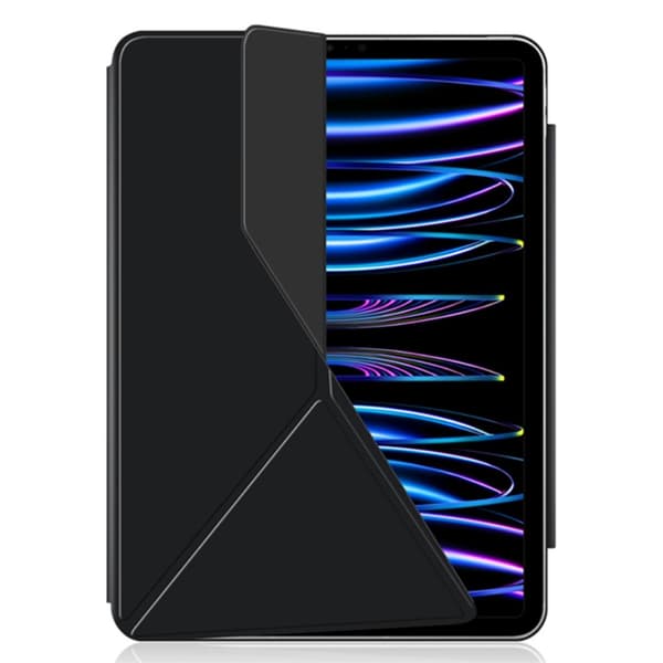 SKALO iPad Pro 13 (2024) Magnetisk foldetaske med magnetisk bagside - Sort