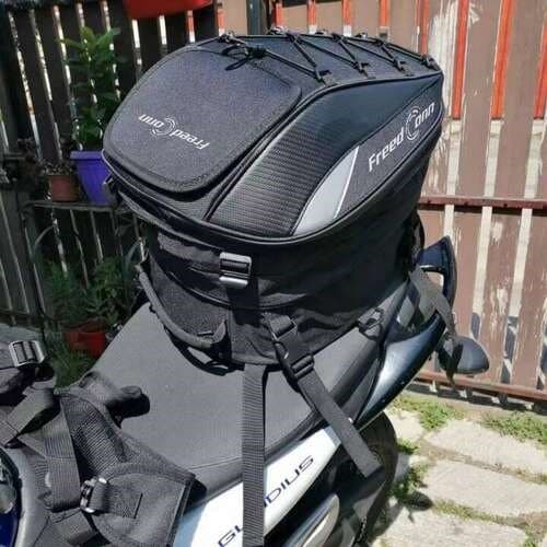 FREEDCONN MOTORCYKEL-RYGSÆK ZC099 37L MED DÆKSEL