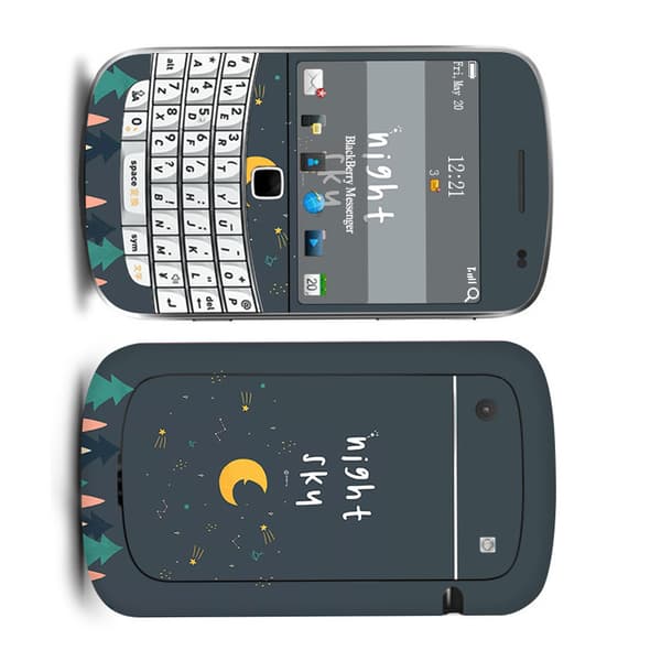 INF Koko näytön suojakalvo BlackBerry 9900/9930:lle, tyylikäs tarra Model 2