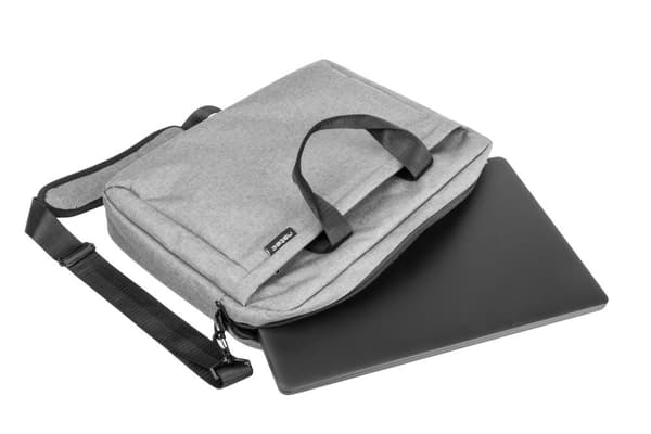 NATEC Mustela notebook-etui 39,6 cm (15,6") Messenger-etui Grå