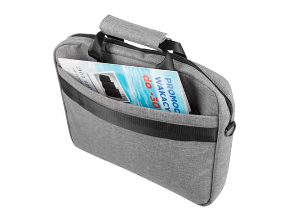 NATEC Mustela notebook-etui 39,6 cm (15,6") Messenger-etui Grå