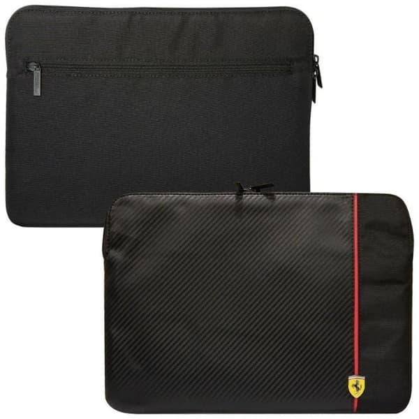 Ferrari Sleeve koffert FECS14AXBK 14 - svart Carbon&Smooth