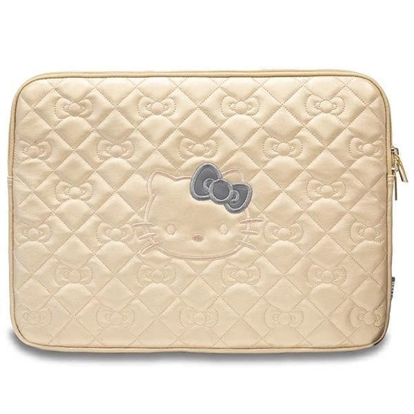 Hello Kitty Zip PU Quilted Bues Case for 14" bærbar PC - Gull