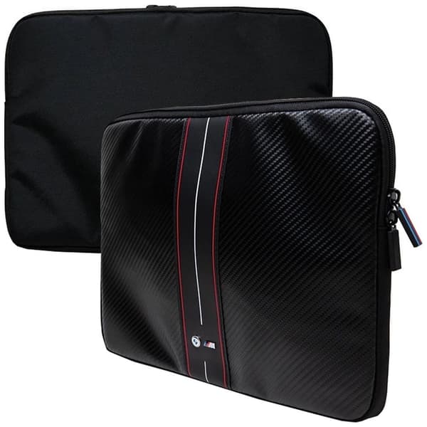 BMW Carbon & Red Stripe Bag for 14" bærbar PC - Svart