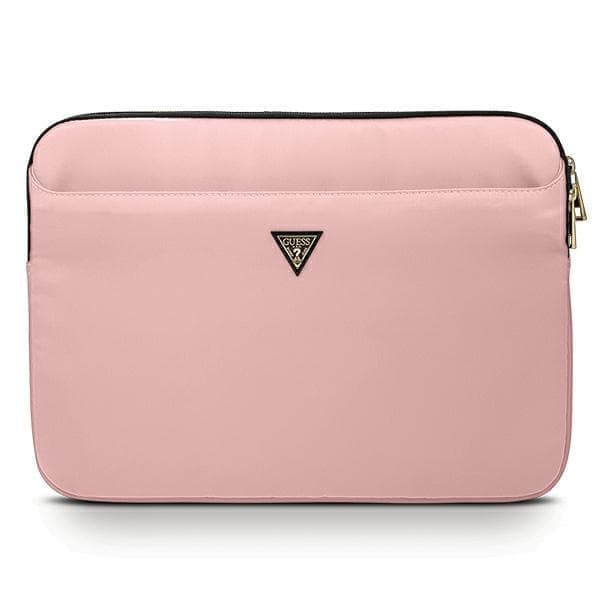 Guess Nylon Triangle Logo Laptop Veske 13 - Rosa Nylon Triangle Logo