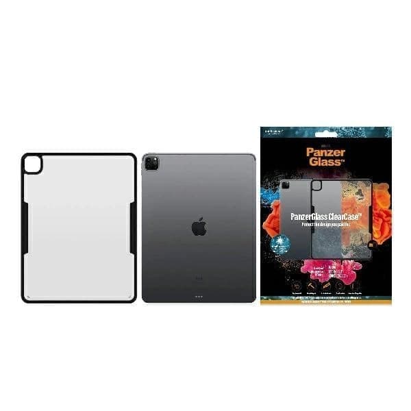 PanzerGlass ClearCase antibakterielt deksel til iPad Pro 12,9" 2018 / 2020 / 2021 - gjennomsiktig og svart