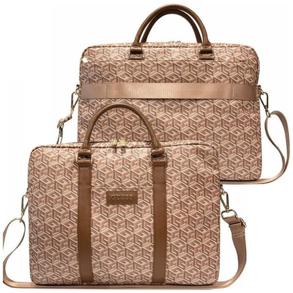 Guess GCube Stripes GUCB15HGCFSEW Veske for 16 bærbare datamaskiner - Brun