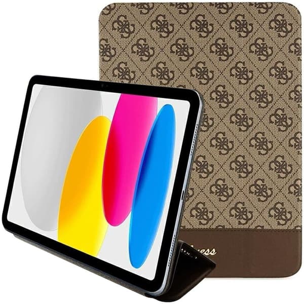 Guess GUFC11PS4SGW-deksel til iPad 10.9 - Brun 4G Stripe Allover