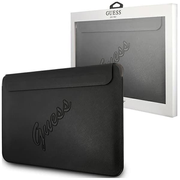 Guess Sleeve GUCS13PUSASBK 13 svart/svart Saffiano Script