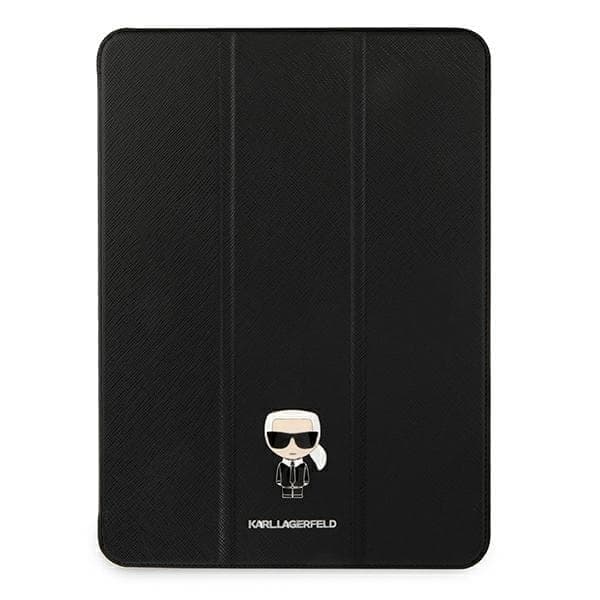 Karl Lagerfeld KLFC12OKMK iPad 12.9 Pro 2021 Bokomslag svart/svart Saffiano Karl Iconic
