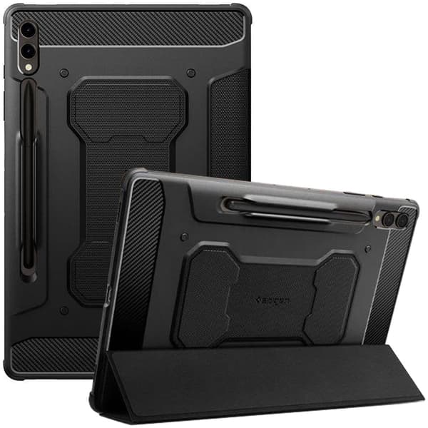 SPIGEN RUGGED ARMOR "PRO" GALAXY TAB S9+ PLUS 12.4 X810 / X816B SVART