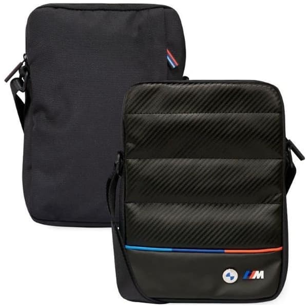BMW BMTB10PUCARTCBK Tablet 10 veske - svart karbon og nylon tricolor