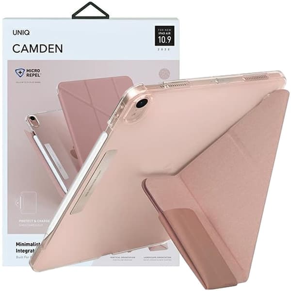UNIQ-deksel Camden iPad Air 10.9 (2020) rosa/pionrosa Antimikrobiell
