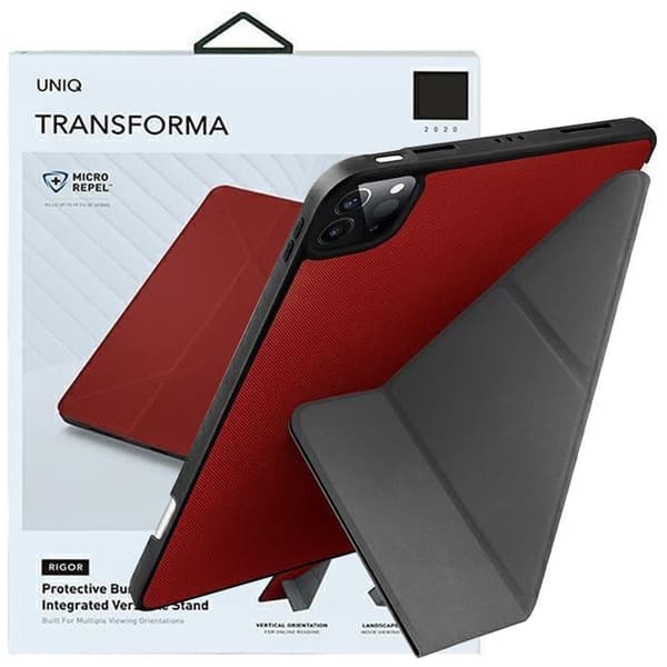 UNIQ-deksel Transforma iPad Pro 11 (2021) Antimikrobiell rød/korallrød